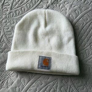 Carhartt | Unisex Classic White Logo Beanie Hat
